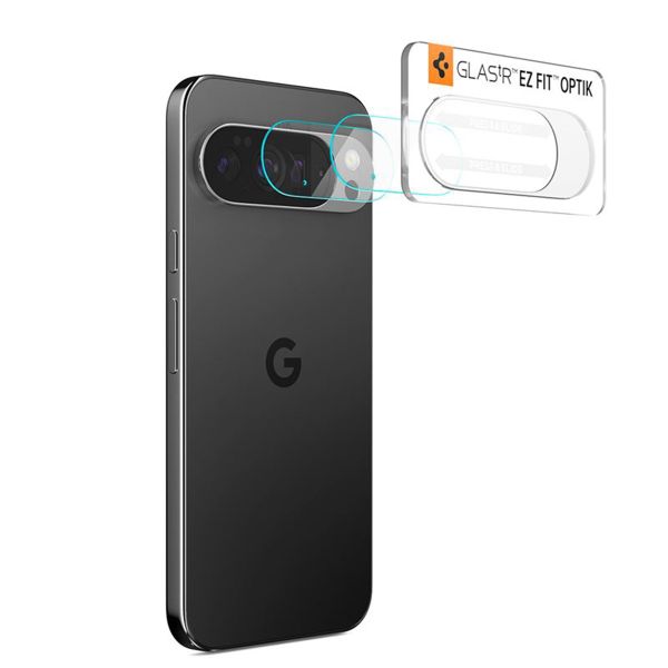 Spigen Optik Pro EZ Fit Lens Protector - Protection d'objectif de caméra (lot de 2) Google Pixel 10 Pro - Crystal Clear