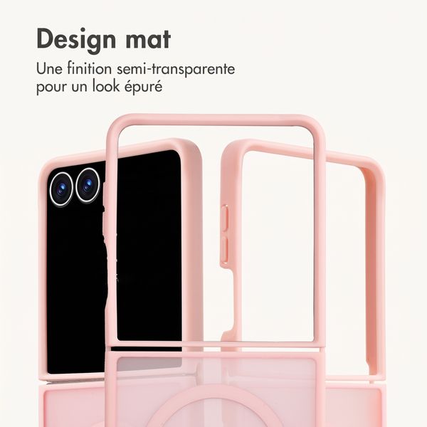 imoshion Coque Color Guard avec MagSafe Samsung Galaxy Z Flip 8 - Rose clair