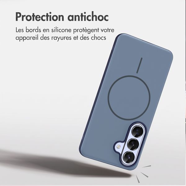 imoshion Coque arrière Color avec Thin MagSafe Ring Samsung Galaxy S26 - Bleu foncé
