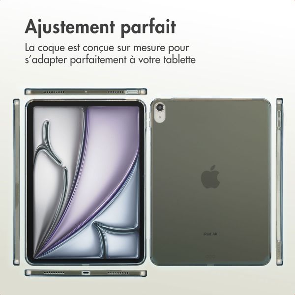 Accezz Coque Frosted Apple iPad Air 11 pouces (2026) M4 / (2025) M3 / (2024) M2 / Air 5 (2022) / Air 4 (2020) - Noir
