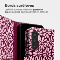 imoshion Étui de télephone portefeuille Design Samsung Galaxy A35 - Bloom Love Blush