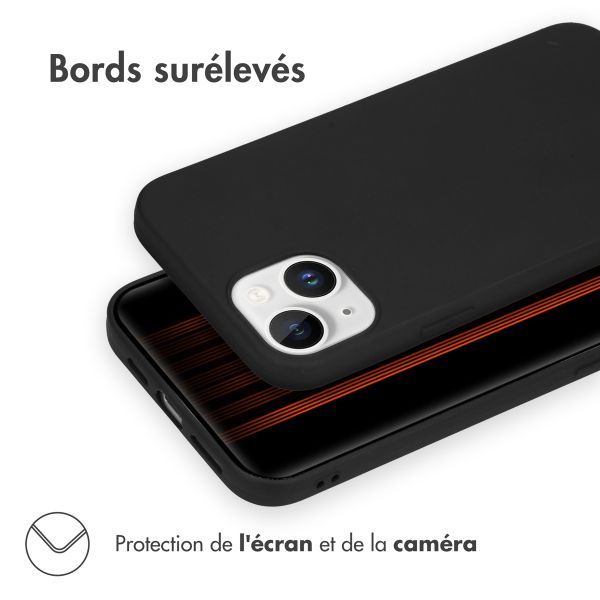 imoshion Coque Couleur Apple iPhone 15 Plus - Noir