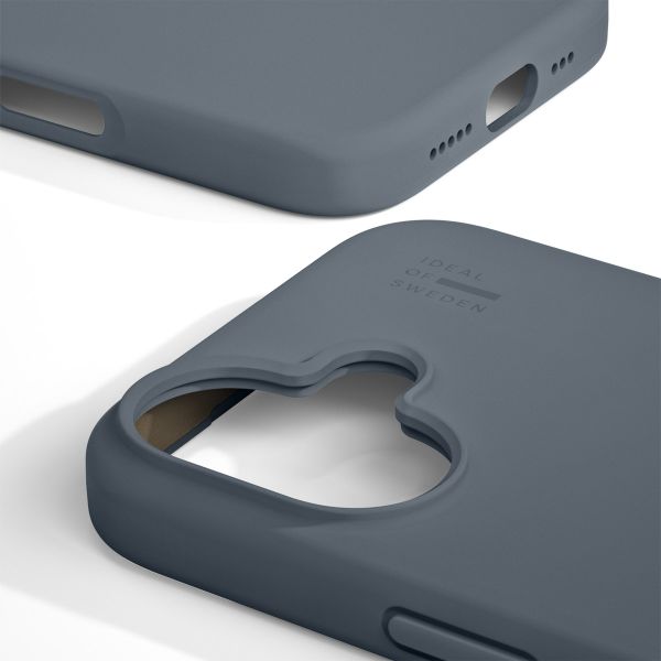 iDeal of Sweden Coque Silicone Apple iPhone 16 - Midnight Blue