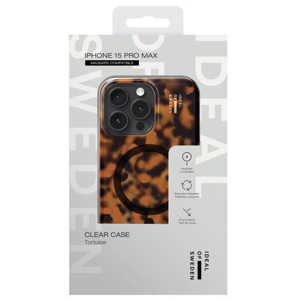 iDeal of Sweden Coque Clear MagSafe Apple iPhone 15 Pro Max - Tortoise