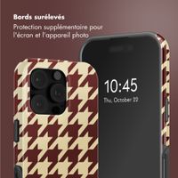 Selencia Coque arrière Vivid avec MagSafe Apple iPhone 16 Pro - Pied-de-Poule