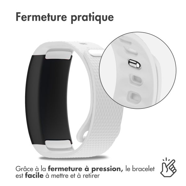 imoshion Bracelet silicone Samsung Gear Fit 2 / 2 Pro - Blanc