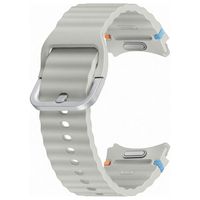 Samsung Bracelet Sport original Samsung Galaxy Watch 4 / 5 / 6 / 7 / FE (20 mm) - Taille S/M - Argent
