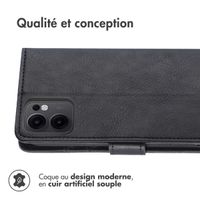 imoshion Étui de télephone portefeuille de luxe Oppo Reno 13 F (5G) - Noir
