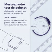 imoshion Bracelet QuickFit® Stripe en silicone  - Connexion Garmin 26 mm - Gris