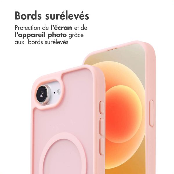 imoshion Coque Color Guard avec MagSafe Apple iPhone 17e / 16e - Rose clair