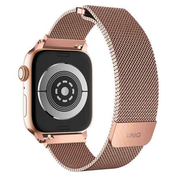Uniq Bracelet Dante Mesh Milanese en acier Apple Watch | 38/40/41/42 mm - Rose