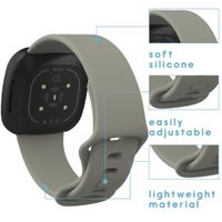 imoshion Bracelet silicone multipack Fitbit Versa 4 / 3 / Sense (2) - Noir / Gris