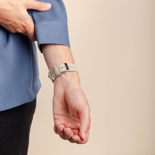 imoshion Bracelet en velours côtelé Apple Watch | 38/40/41/42 mm - Beige
