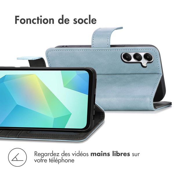 imoshion Étui de télephone portefeuille de luxe Samsung Galaxy A26 - Bleu clair