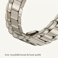 Selencia Bracelet à maillons fin en acier Apple Watch | 38/40/41/42 mm - Lumière stellaire