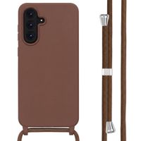 imoshion Coque en silicone avec cordon Samsung Galaxy A57 (5G) - Marron