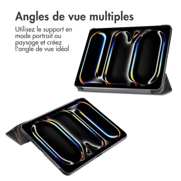 imoshion Coque tablette Design Trifold Apple iPad Pro 11 (2025) M5 / (2024) M4 - Black Marble