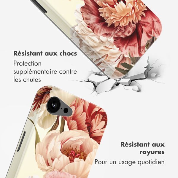 Selencia Coque arrière Vivid avec MagSafe Apple iPhone 17e / 16e - Vintage Peony