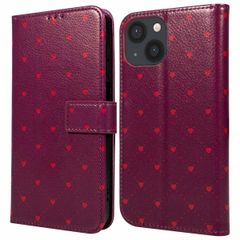 imoshion Étui de télephone portefeuille Design Apple iPhone 14 - Crush Check Coral Dust