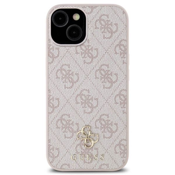 Guess Coque 4G Metal Logo MagSafe Apple iPhone 15 - Rose