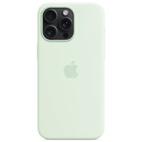 Apple Coque en silicone MagSafe Apple iPhone 15 Pro Max - Soft Mint
