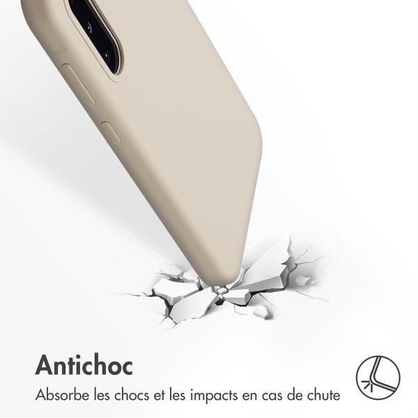 Accezz Coque Liquid Silicone Samsung Galaxy A36 / A56 - Stone