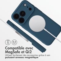 imoshion Coque Couleur avec MagSafe Apple iPhone 18 Pro / 17 Pro - Bleu foncé