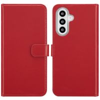 Selencia Étui portefeuille en cuir véritable Samsung Galaxy A26 - Rouge