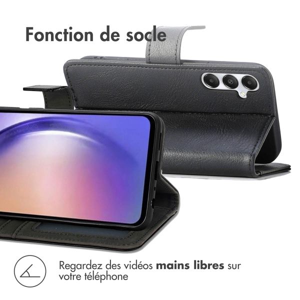 imoshion Étui de télephone portefeuille de luxe Samsung Galaxy A55 - Noir