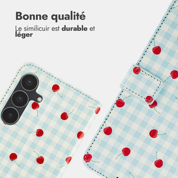 imoshion Étui de télephone portefeuille Design Samsung Galaxy S26 FE - Cherry Check