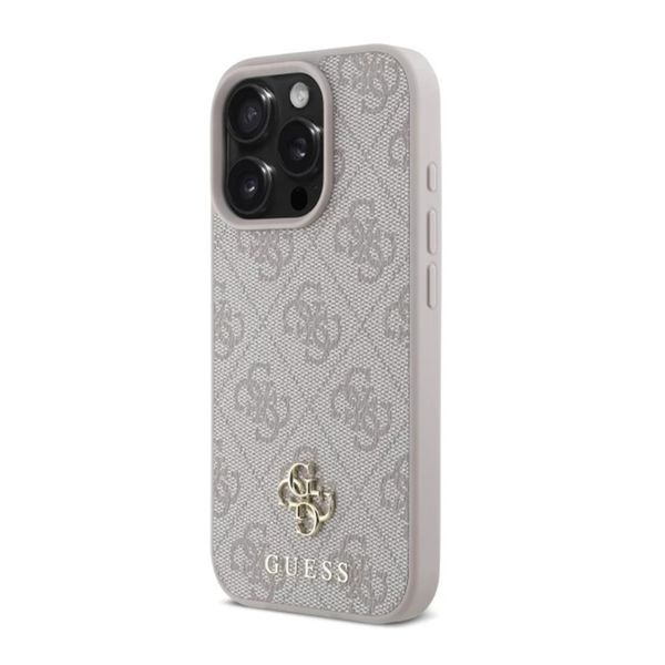 Guess Coque 4G Metal Logo MagSafe Apple iPhone 16 Pro - Rose