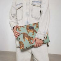 Wouf Daily Pochette ordinateur 13-14 pouces - Emerald Leopard