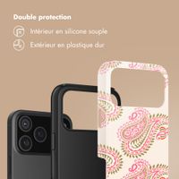 Selencia Coque arrière Vivid Apple iPhone 17 Pro Max - Paisley Blush