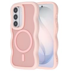 Selencia Coque arrière Wavy avec MagSafe Samsung Galaxy S26 - Soft Pink