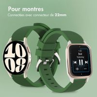 imoshion Bracelet en silicone flexible  - Connexion universelle 22 mm - Vert foncé