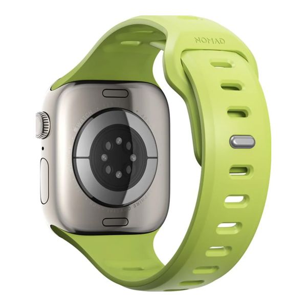 Nomad Bracelet Tempo en silicone Apple Watch | 44/45/46/49 mm - Wide fit - Lime