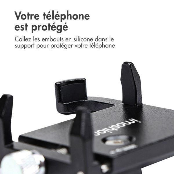 imoshion Support de téléphone en aluminium pour vélo - Léger - Universel - Noir