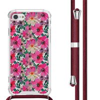 imoshion Coque Design avec cordon Apple iPhone SE (2022 / 2020) / 8 / 7 - Flower Water