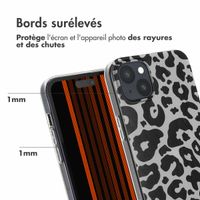 imoshion Coque Design Apple iPhone 15 Plus - Leopard Transparent