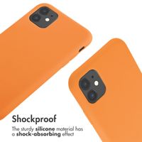 imoshion Coque en silicone avec cordon Apple iPhone 11 - Orange