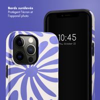 Selencia Coque arrière Vivid Apple iPhone 14 Pro Max - Modern Bloom Sapphire Blue