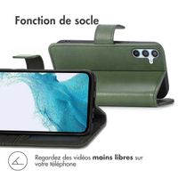 imoshion Étui de télephone portefeuille de luxe Samsung Galaxy A34 (5G) - Vert