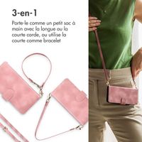 imoshion Etui de télephone portefeuille avec cordon Apple iPhone 15 - Rose