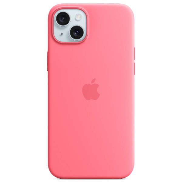 Apple Coque en silicone MagSafe Apple iPhone 15 Plus - Rose