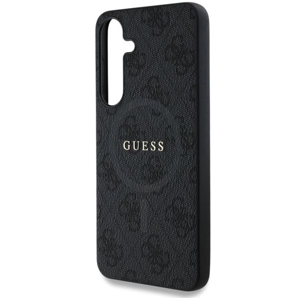 Guess Coque MagSafe Classic avec logo 4G Samsung Galaxy S25 - Noir