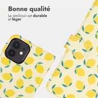 imoshion Étui de télephone portefeuille Design Apple iPhone 12 (Pro) - Citrus Dream