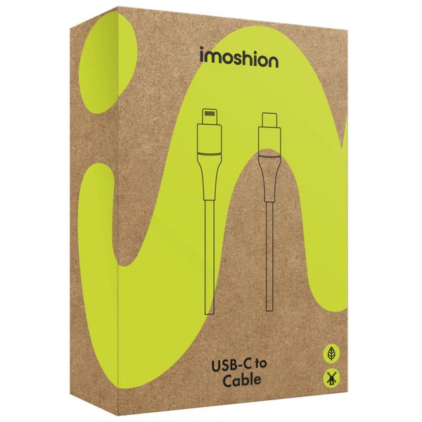 imoshion ﻿Câble Lightning vers USB-C - Non MFi - Textile tressé - 1 mètre - Rose