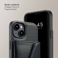 Selencia Coque de télephone Sera avec cordon et porte-cartes enveloppe Apple iPhone 14 - Noir