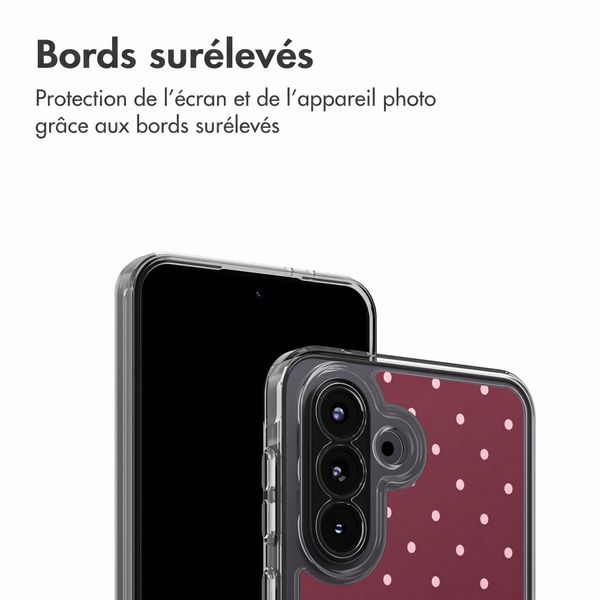 imoshion Coque Design Samsung Galaxy A37 (5G) - Polka Dot Bordeaux
