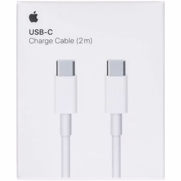 Apple Adaptateur secteur USB-C d'origine 20 watts + câble de recharge USB-C vers USB-C d'origine - 2 mètres - Blanc